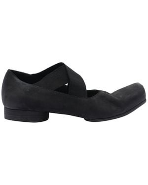 Uma Wang Square Toe Ballet Flats - Black