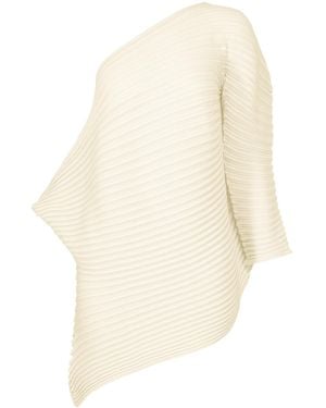 Issey Miyake Stream Asymmetric Top - White