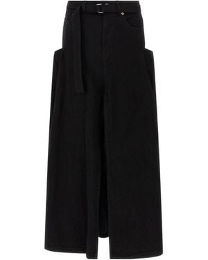 Sacai Denim Skirt - Black