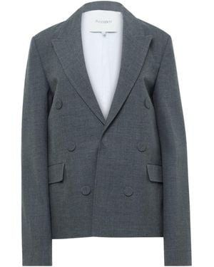 JW Anderson Double-Breasted Wool Blazer - Blue