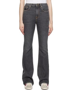 Golden Goose High-Rise Flared Jeans - Black