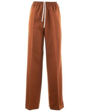 Weekend by Maxmara Logo Elastic Sweatpants - Brown