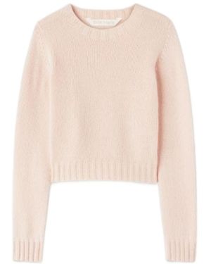 Palm Angels Logo-Embroidered Knitted Sweater - Natural