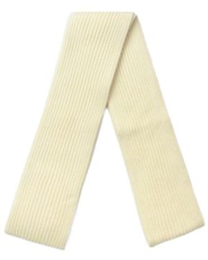 Andersen-Andersen Logo Detail Scarf - White