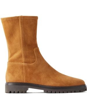 Loeffler Randall Solid-Colored Ankle Boots - Brown