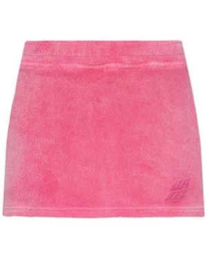 T By Alexander Wang Embroidered Cotton Mini Skirt - Pink