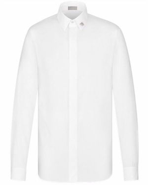 Dior Homme Buttoned Long-Sleeved Shirt - White