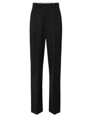 Elisabetta Franchi Pleat Detailed Straight-Leg Trousers - Purple