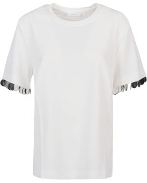 Rabanne Crewneck Short-Sleeved T-Shirt - White