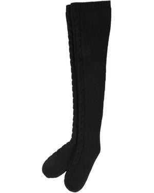 Dolce & Gabbana Solid Color Socks - Black
