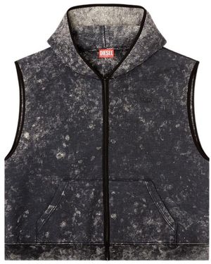 DIESEL Boxt-Chan-Sl Hooded Gilet - Black