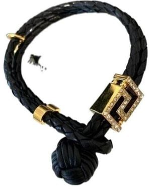 Versace Medusa Cord Bracelet - Black
