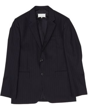 Maison Margiela Pinstripe Tailored Jacket - Blue