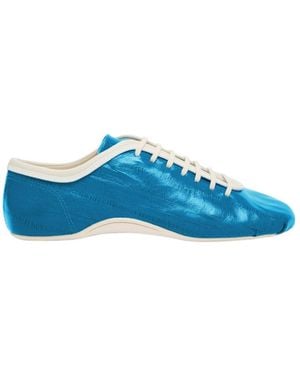 Dries Van Noten Crinkled Leather Sneakers - Blue