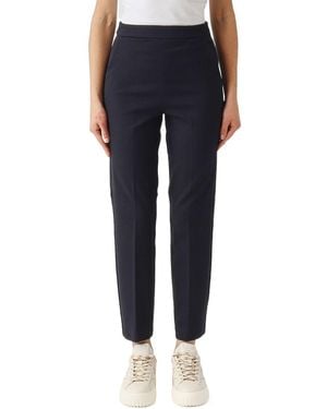Max Mara Pleated Casual Pants - Blue