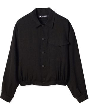 Jacquemus Long-Sleeved Shirt Jacket - Black