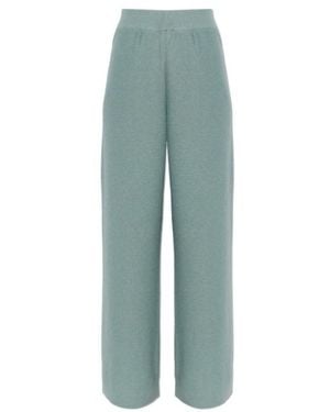 Fabiana Filippi Sequin-Embellished Knitted Trousers - Blue
