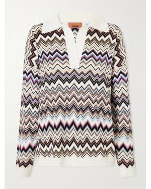Missoni Striped Knitted Polo Sweater - Multicolor