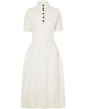 Proenza Schouler Mathilde Ribbed Stretch-Jersey Midi Dress - White