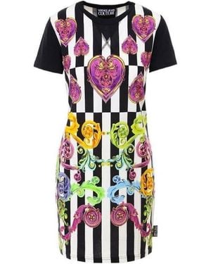 Versace Jeans Couture Floral Printed Dress - White