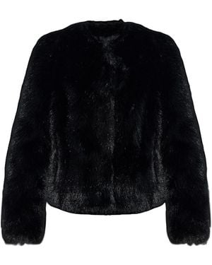 Stand Studio Sadie Faux Fur Jacket - Black