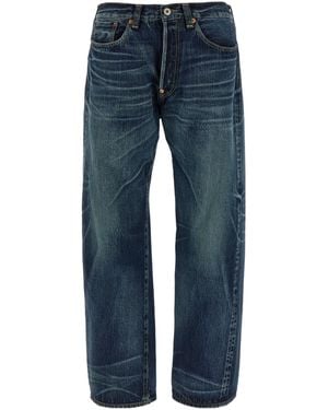 Junya Watanabe Mid-Rise Straight-Leg Jeans - Blue