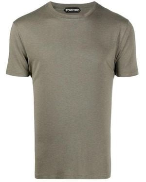 Tom Ford Round Neck T-Shirt - Grey