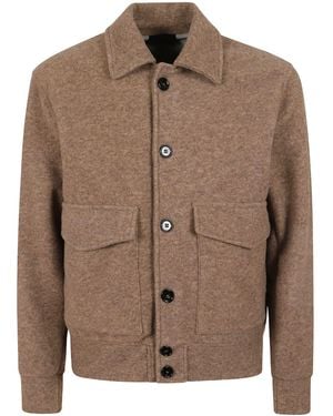 Dondup Single-Breasted Casual Jacket - Brown