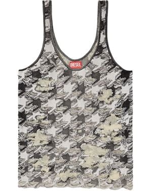 DIESEL M-Signe Distressed Dress - Grey