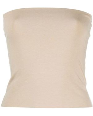 Brunello Cucinelli Strapless Stretch Top - Natural
