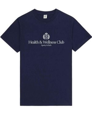 Sporty & Rich Crew-Neck T-Shirt - Blue