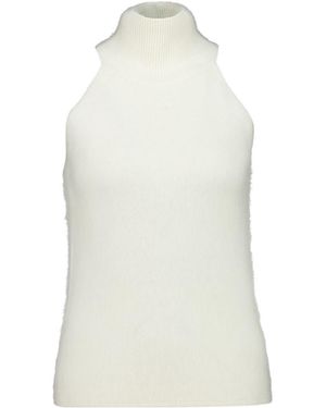 Lisa Yang Leaya Knitted Sleeveless Vest - White