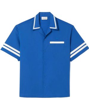 Lacoste Relaxed-Fit Print Back Shirt - Blue