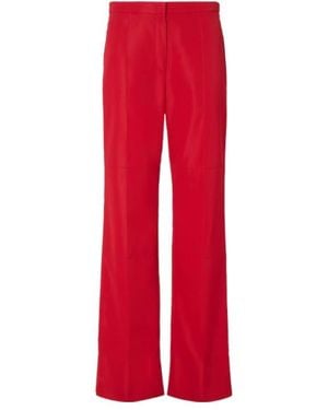 Fendi Elasticated Wide-Leg Trousers - Red