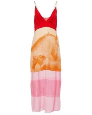 Stella McCartney Sequined Midi Dress - Pink