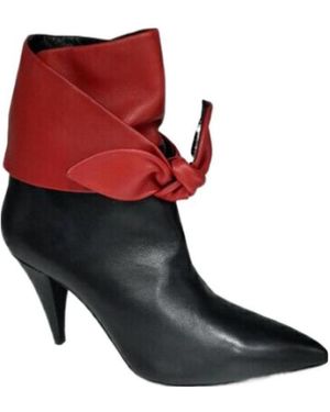 Saint Laurent Pointed Boots - Red