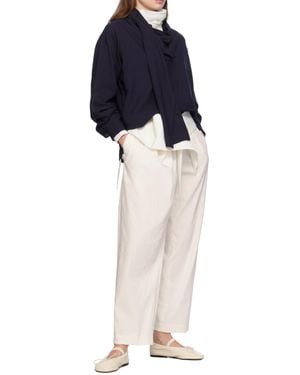 Issey Miyake Side Sewn Shirt With Slit - Blue