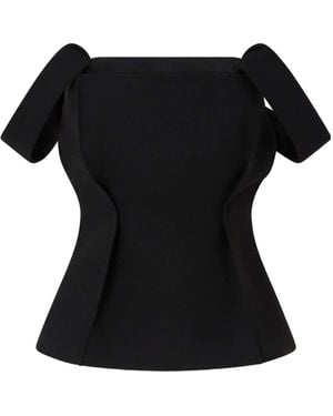 KHAITE Crepe Blouse - Black