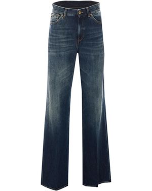 Dondup Amber Wide-Leg Jeans - Blue