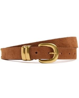 By Malene Birger Zoilo Suede Belt - Brown
