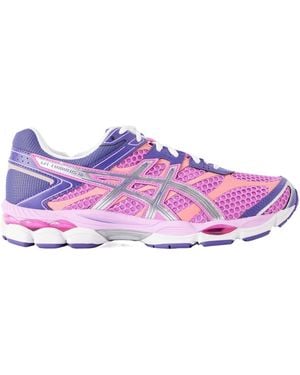 Asics Leather-Trimmed Mesh Sneakers - Purple