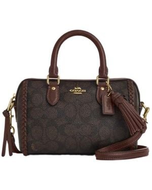 COACH Mini Rowan Crossbody Bag - Brown