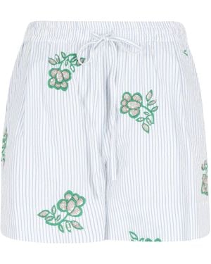 Essentiel Antwerp Wide-Leg Shorts - Blue