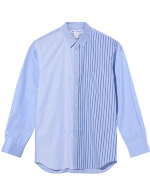 Comme des Garçons Long-Sleeved Collared Shirt - Blue