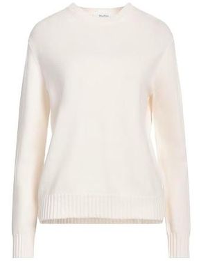 Max Mara Minimal Solid Cashmere Sweater - White