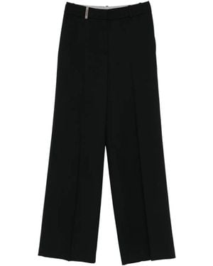 Peserico Wide-Leg Pants - Black