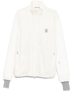 Brunello Cucinelli Wool-Blend Jacket - White