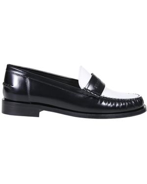 Ferragamo Ferragamo Two-Toned Slip-On Loafers - Black