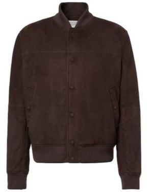 Gabriela Hearst Suede Bomber Jacket - Brown