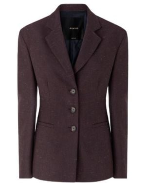 Pinko Single-Breasted Blazer - Purple